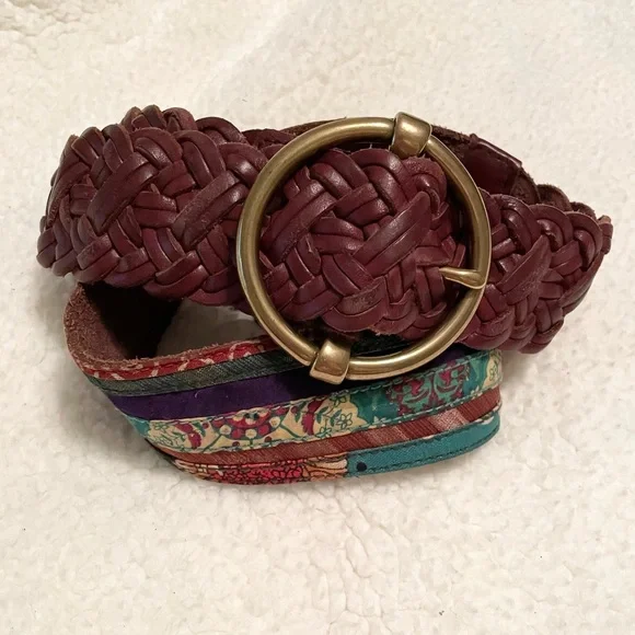 Lucky Brand Multicolor Braided Leather Belt WESTERN MULTI COLORED BRAID BELT | Lucky Brand main image 3